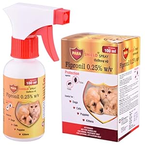 Medfly Healthcare Parashield Spray for Ticks and Fleas | Fast, Effective Spray for Fleas, Tick, and Chewing Lice for Dogs and Cats (100 ML)