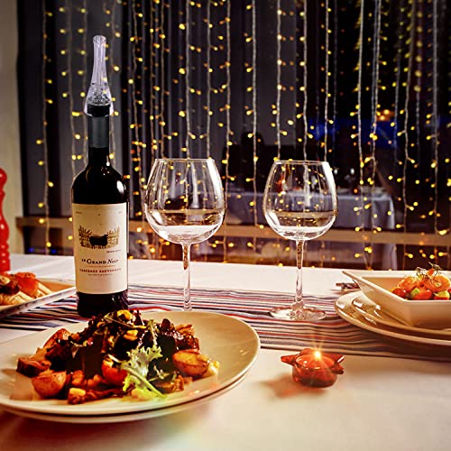 Aerator Pourer For Wine Bottle, Red Wine Aerator Pourer Spout With Stopper, Classic Wine Air Aerator Wine Pour, Keep The Wine Fresh Aerating Decanter Spout, Difference In The Taste Of Red Wine #TOP4