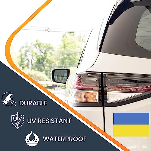 Image of Magnet Me Up: Ukraine Ukrainian Flag Car Magnet Decal - 4x6 Inches, Heavy-Duty Automotive Magnet for Car, Truck, SUV - Show Your Ukrainian Pride with This Vibrant Auto Magnet