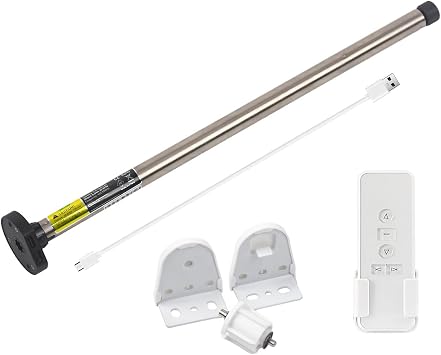 AM15 RF Battery Motor Build Rechargeable Wireless Motor for Mini Blinds Compatible with 17mm and 25mm Roller Tube