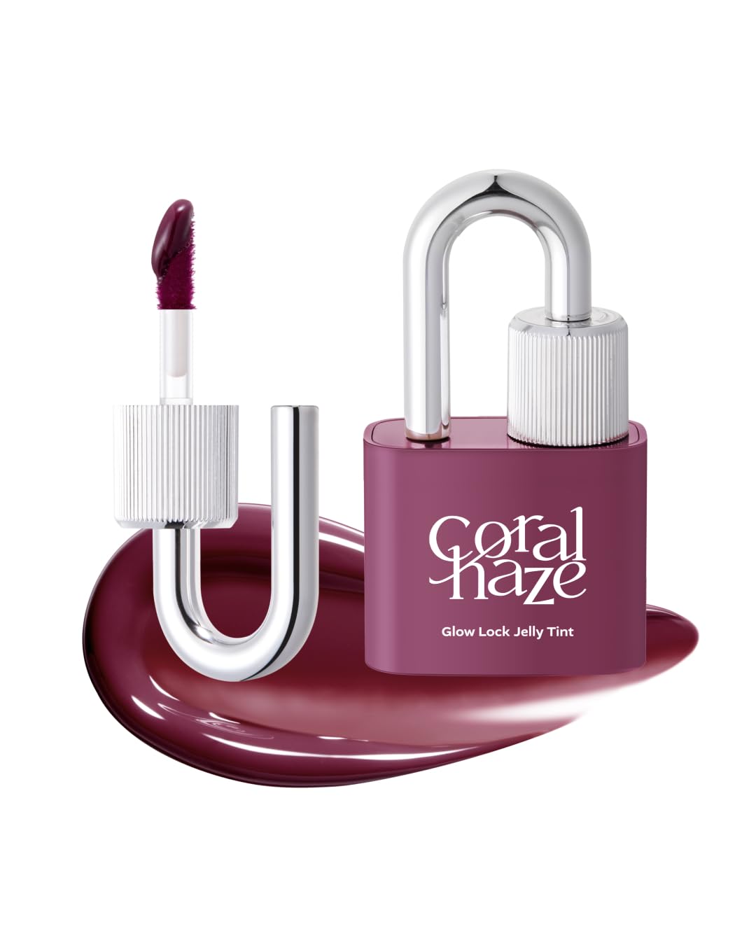 CORLAHAZE Glow Lock Jelly Tint 109 Heavy 4g, Hydrating Jelly Glow Lip Stain, High-Shine, Long-Lasting Color Moisturizing Lip Enhancer with Rosehip Oil, Collectible Lock-Shaped Design, Korean Makeup