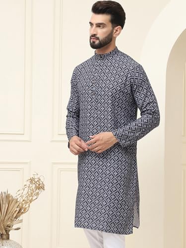 Image of SOJANYA (Since 1958 Men's Exquisite Silk Blend Kurta Elevate Your Festive Look-Crafted for Excellence