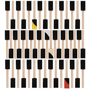 Mister Rui 1' Schaumstoffpinsel, 50 Stück