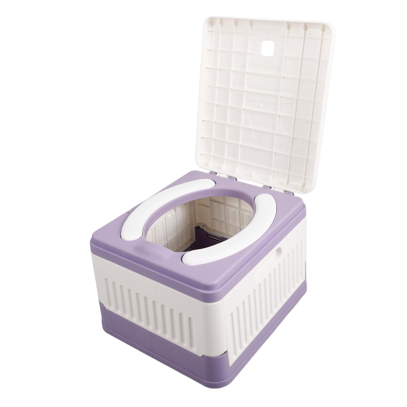 Orinal Plegable Portátil para Adultos y Niños, Asiento de Inodoro Compacto Cojín de PVC, Material Duradero para Camping, Viajes y Actividades al Aire Libre, Orinal de Emergencia