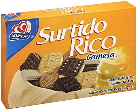 Gamesa Surtido Rico Assorted Cookies, 15.43-Ounce (Pack of 12)