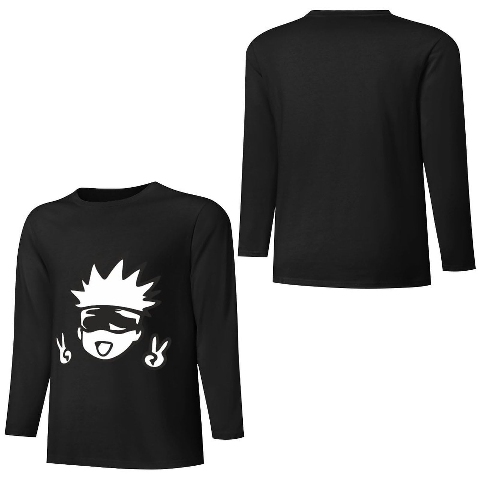 Amazon.co.jp: ロングtシャツ メンズ 呪術廻戦 五条悟 長袖 綿100 