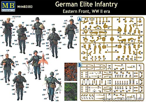 Masterbox MAS3583 1:35 German Elite Infantry, Eastern Front, WW II Era, Multicolor - Image 2