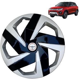 PRIGAN Wheel Cover for Magnite DC Wheel Cover 16" for Maruti Brezza (Set of 4 Pcs) (Press Fitting) Model Name- Magnite DC 16