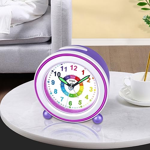 DTKID Sveglia per bambini, sveglia silenziosa
