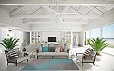 Garland Rug Sea Coral Area Rug, 5 x 7', Teal/Santa Fe Coral