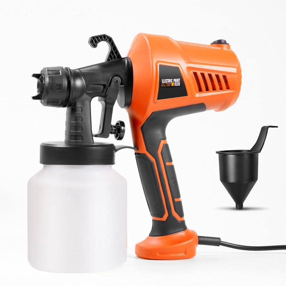 Pistola elettrica a spruzzo per pittura, aerografo portatile per progetti fai da te, pittura murale domestica e decorazione di torte, ideale per recinzioni, ponti e armadi