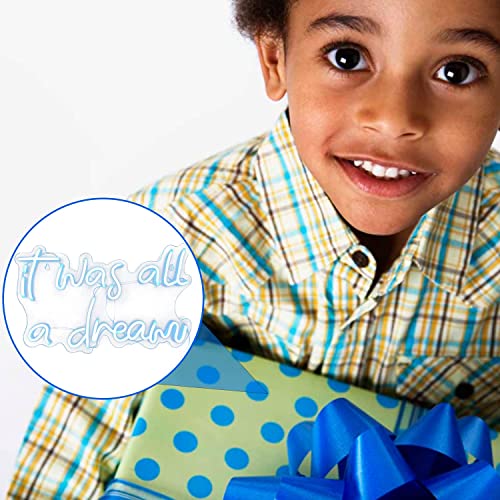It Was All A Dream Neon Sign For Wall Decor， Powered By Usb Neon Light, Blue,15.75"X9.8"X0.6" #TOP6