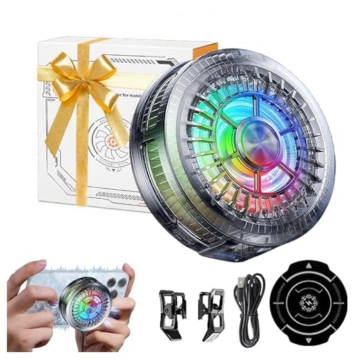 auvstar Enfriador de teléfono móvil semiconductivo, liviano y delgado, bajo ruido, potente efecto de refrigeración, adecuado para juegos y transmisión de video