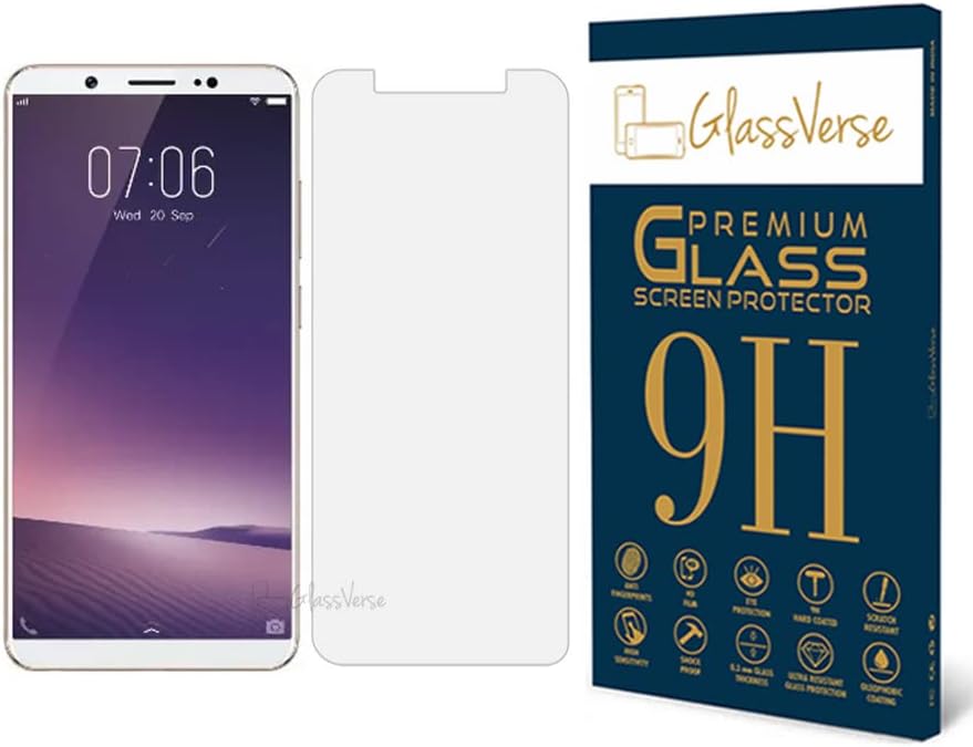 9H Tempered Glass For Vivo V7 Plus Smartphone(Pack Of 1) With Free Installation Kit Full Screen Protector If Received Damaged-5.99 Inch