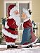 Kissing Clauses Christmas Outdoor Garden Stakes Santa