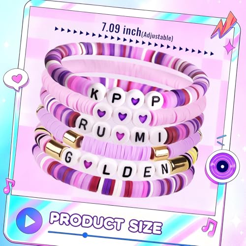 Korea-pop Bracelet for Women, Korea-Pop Bracelet Jewelry Birthday Gift for Fans, Christmas Gifts Cosplay Outfits Decor - Image 3