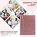Free Engraved Name,Padfolio Portfolio PU Leather Binder,Interview Resume Folder,Business Card Holder, Organizer with A4 Legal Pads for Men Women(Rosegold,Custom)