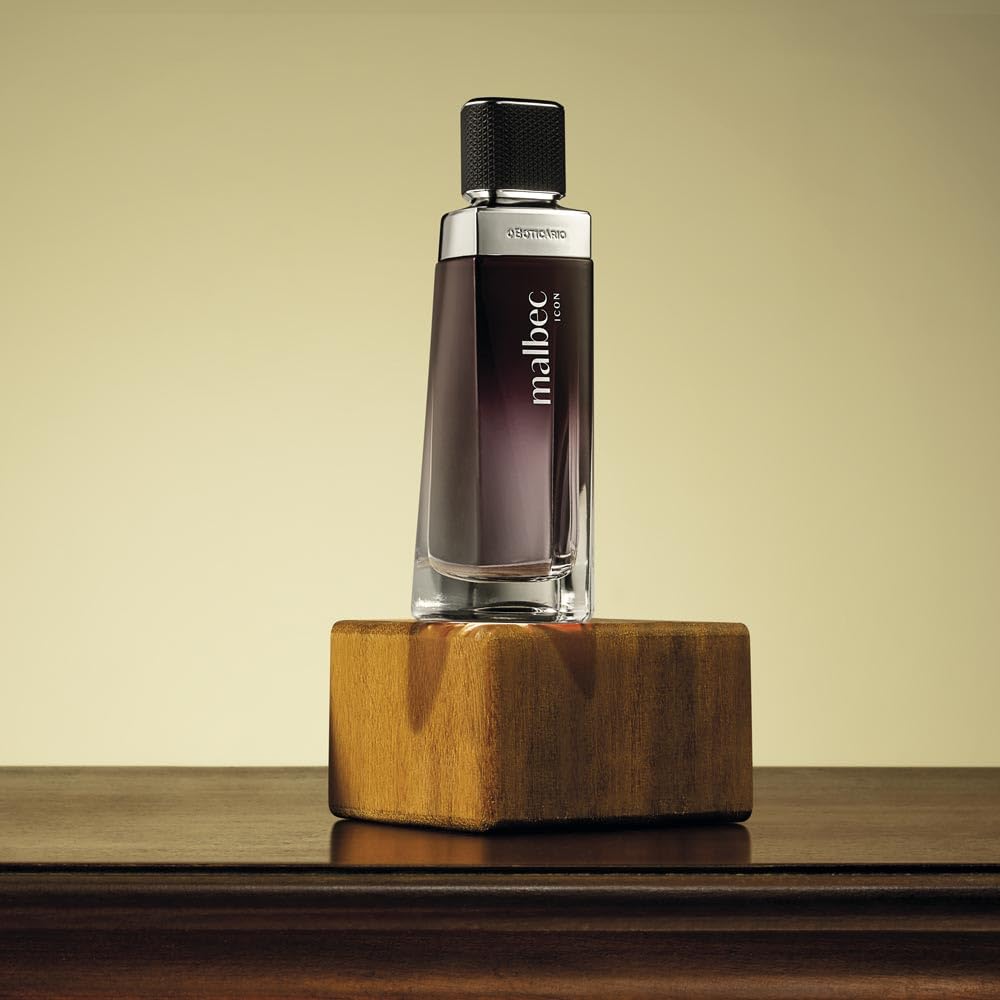 O Boticário Malbec Icon Eau de Toilette EDT, profumo di profumo per uomo | fragranza legnosa Chypre Bergamotto Limone 100 ml