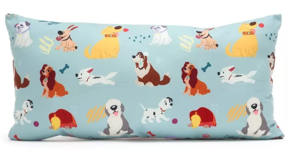 Eeyore Disney Store Dogs Aqua Long Cushion (59cm x 29cm x12cm) Lady, Max, Bolt, Dug