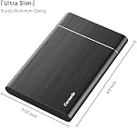 500GB Portable External Hard Drive USB3.0 Mobile HDD Storage for PC, Mac, Desktop, Laptop, Mac, Chromebook, Xbox One, Xbox 360, PS4 (Black)