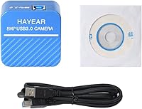 Vista 1 de HAYEAR Cámara de microscopio digital USB3.0 8 megapíxeles USB cámara de vídeo en vivo con calibración soporte Windows Mac HY-900B