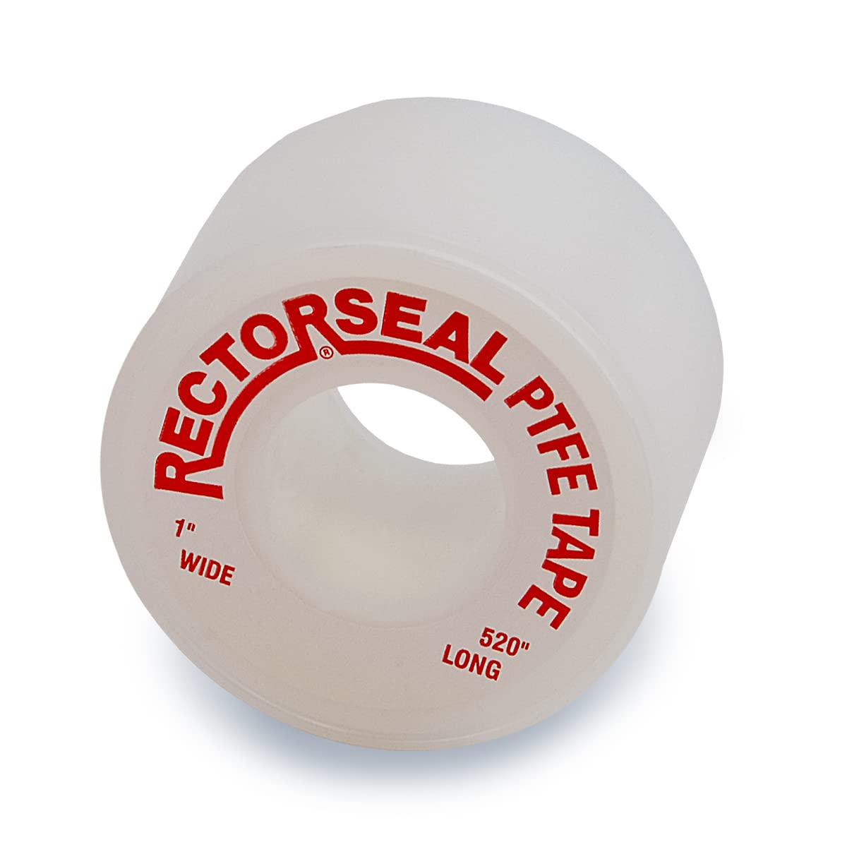 Rectorseal PTFE Tape 35949 Pipe Thread Sealant, Pure PTFE, Plumbing, 1"x520"