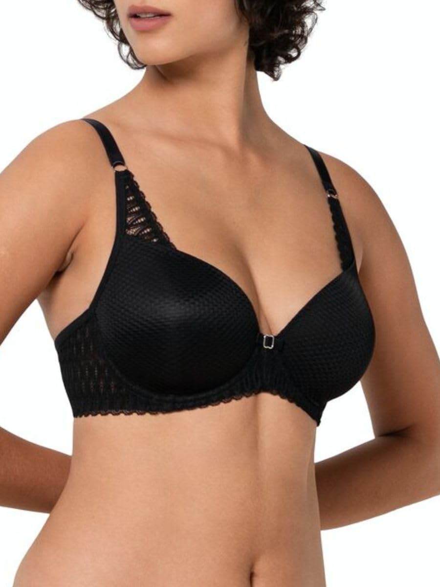 Triumph Damen BH Aura Spotlight WHP, mit Bügel, Gepolstert, Verstellbare Träger, 85B, Schwarz