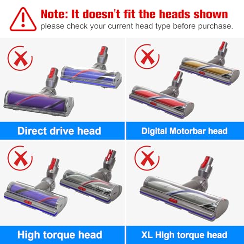 MoPei Brush Bar with End Cap for Dyson Selected V11 V12 V10 Motorbar Cleaner Head, Brush Roller Compatible with Part Number 972182-01 and 972162-01 - Image 3