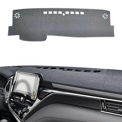 POSAID Funda para salpicadero de Toyota Camry 2024, 2023, 2022, 2021, 2020, 2019, 2018, Ajuste Personalizado, para Toyota Camry 2018-2024, Color Gris