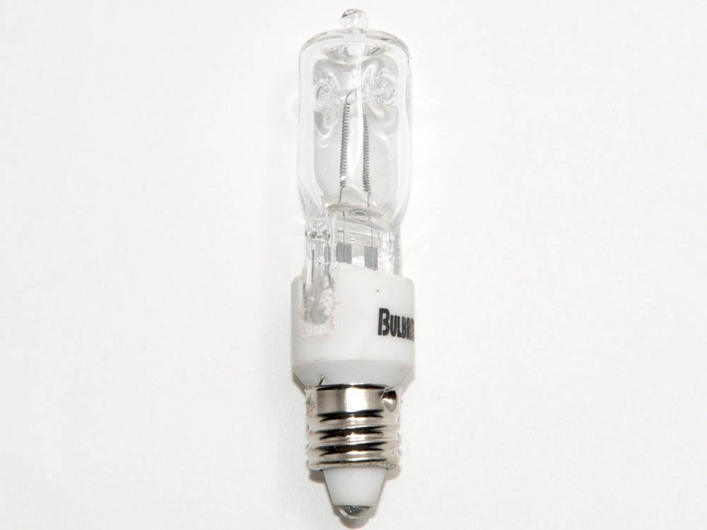 Bulbrite Q75CL/MC 120-Volt Halogen JD Type Mini-Candelabra E11 Bulb, 75-Watt