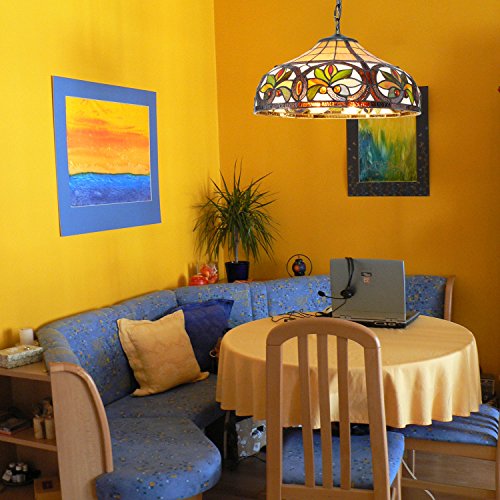 1908 Studios Sunrise Tiffany Hanging Lamp #TOP1