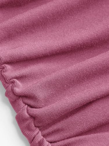 Image of CIDER Womens Tank Tops Sleeveless High Neck Ruched Crop Tops Going Out Casual Basic Ribbed Shirt Summer Fashion Clothing