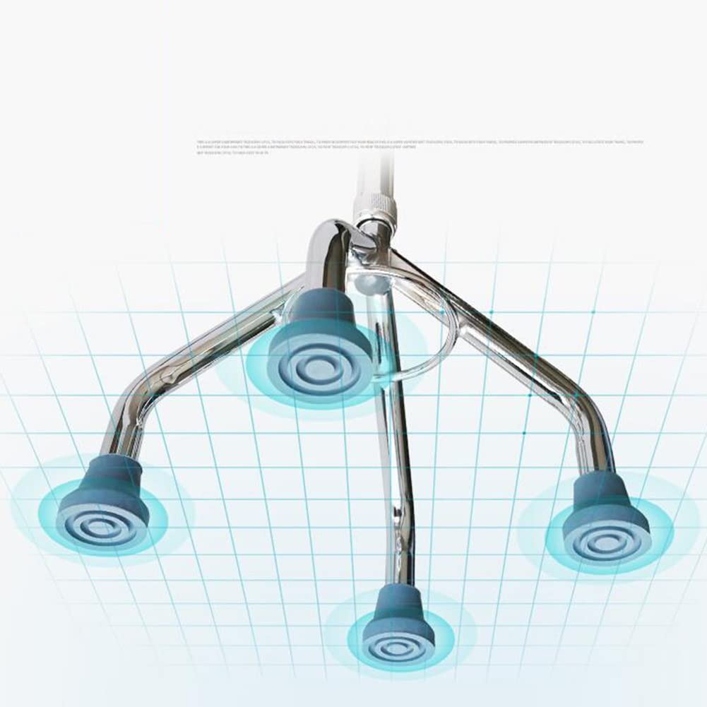 Muletas ergonómicas de Cuatro Patas, muletas para Ancianos con Puntas Antideslizantes, bastón Ligero para Caminar