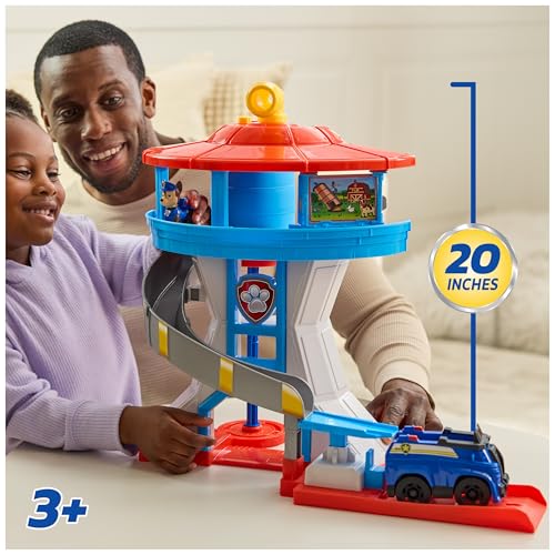 Paw Patrol Lookout Tower 20-Inch Playset with 2 Chase Toy Figures - image 3