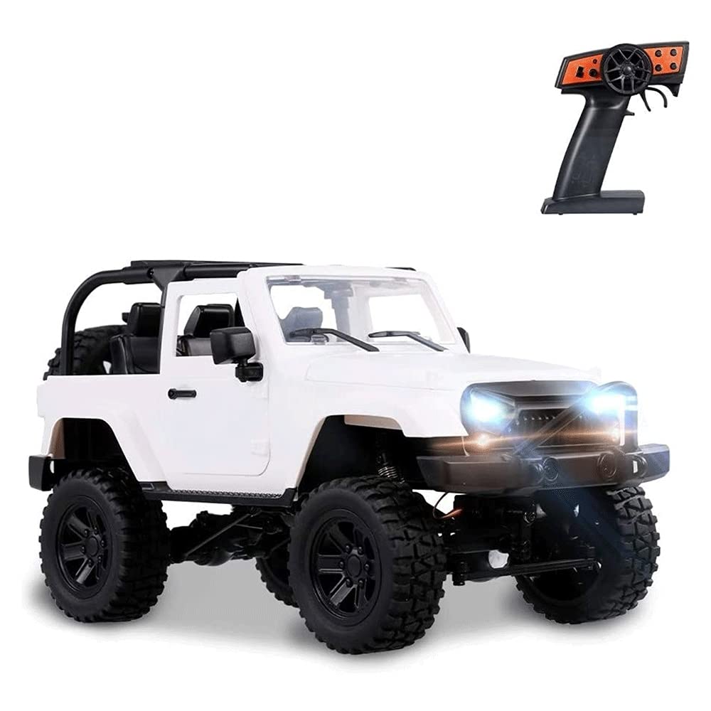 LLQAI Coche de Control Remoto para 6-12 años de Edad 1/14 RC Car 2.4Ghz Indoor Outdoor Radio Monster Truck for Boys Girls Teens y (Tamaño : 1 batería) (2 baterías) (1 Paquete de batería