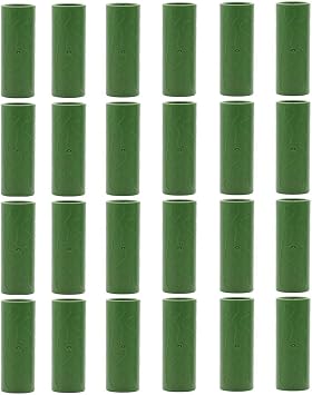 Leadigol 24PCS Plant Support Stakes Connectors, Garden Stake Straight Connectors, Plastic Garden Stake Connecting Pipe, Green Heavy Duty Plant Support Stake Connectors