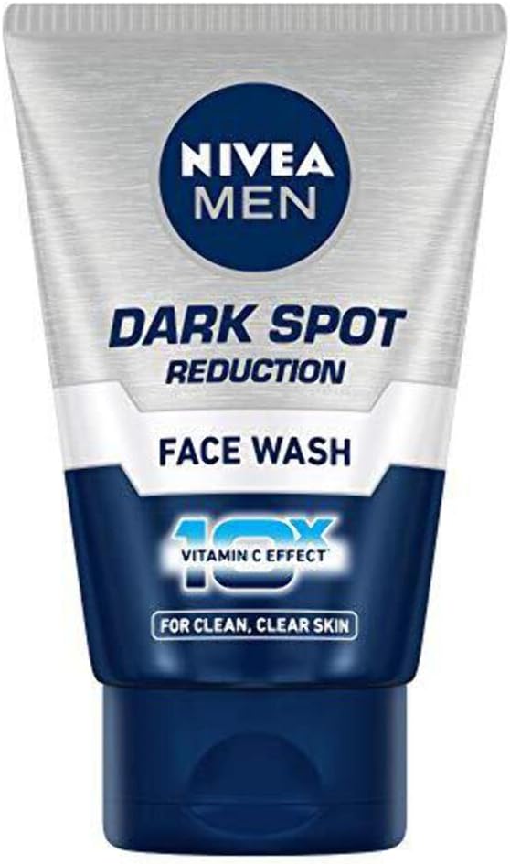 NIVEA MEN Dark Spot Reduction Face Wash 100 g | With Ginko and Ginseng Extracts for Clean Healthy & Clear Skin in Summer | 10 X Vitamin C Effect for Radiant Skin |For Dark Spot Reduction