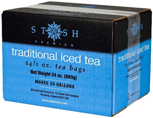 Stash Tea Traditional Black Iced Tea - Caffeinated, Non-GMO Project Verified Premium Tea with No Artificial Ingredients, 24 1oz Tea Bags