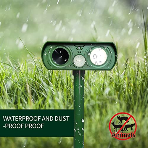 2023 Solar Ultrasonic In Repellent Defender Rat, Squirrel, Deer, Raccoon, Skunk, Rabbit, Mole, Dog, Cat, Waterproof With Motion Detector #TOP4