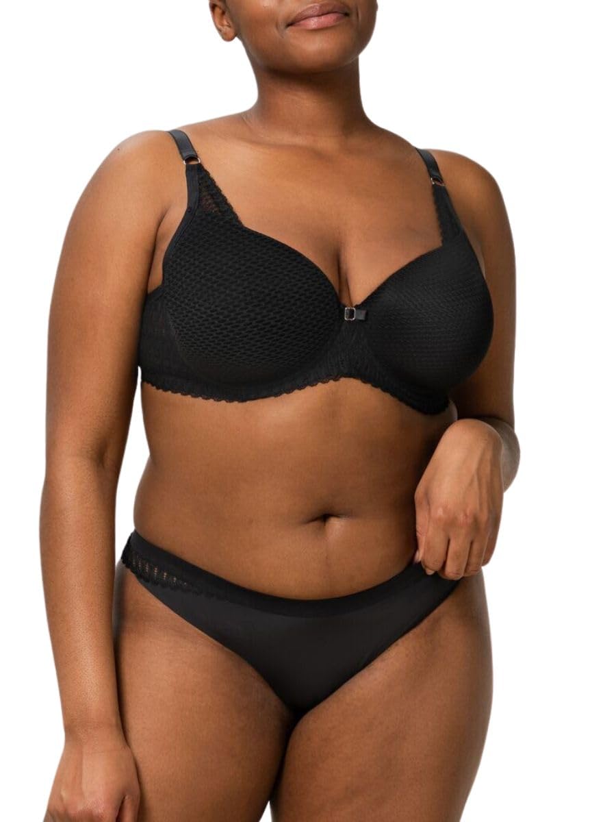 Triumph Damen BH Aura Spotlight WHP, mit Bügel, Gepolstert, Verstellbare Träger, 85B, Schwarz