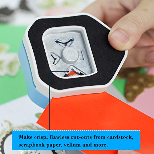 Ecohu Round Corner Punch, 3 In 1-3 Way Corner Puncher Cutter For Paper Craft (R4Mm+R7Mm+R10Mm) For Cutting Different Corners, Diy Projects, Card Making & Scrapbooking #TOP3