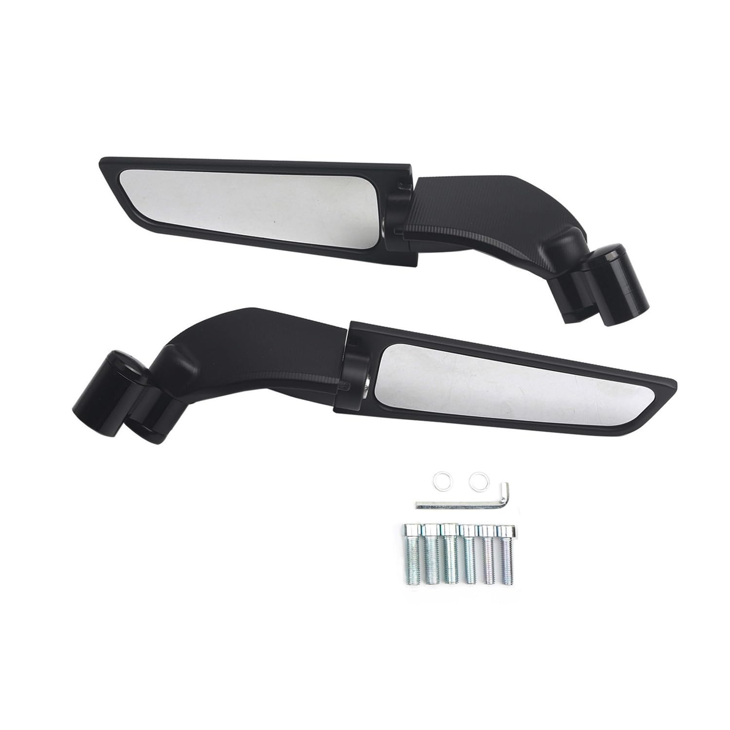 Specchietti moto 180° ruotabile alluminio CNC M8 M10 Sport moto specchietti laterali per MT07 MT09 CB650R CB1000R R1200 R1250 X-max 300 X-ADV 750 (dimensioni ridotte B)