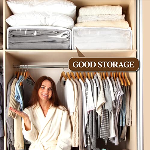 50 Pieces Clear Vinyl Zippered Storage Bags Bulk 15 X 11 X 4 Inches Clear Plastic Storage Bags With Zipper For Bedding Sheets Comforters Clothes Duvet Covers Blankets Linen Closet #TOP4