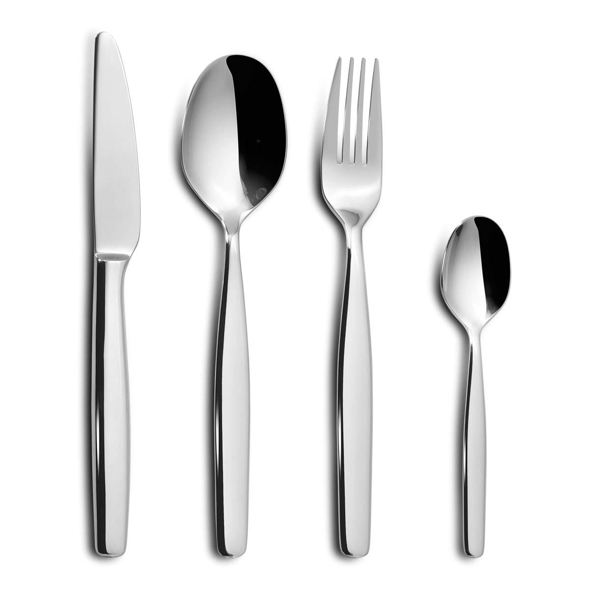 Topkapi 451.335 Malvarrosa – 24-teiliges Edelstahl Besteck-Set, für 6 Personen, Edelstahl glänzend