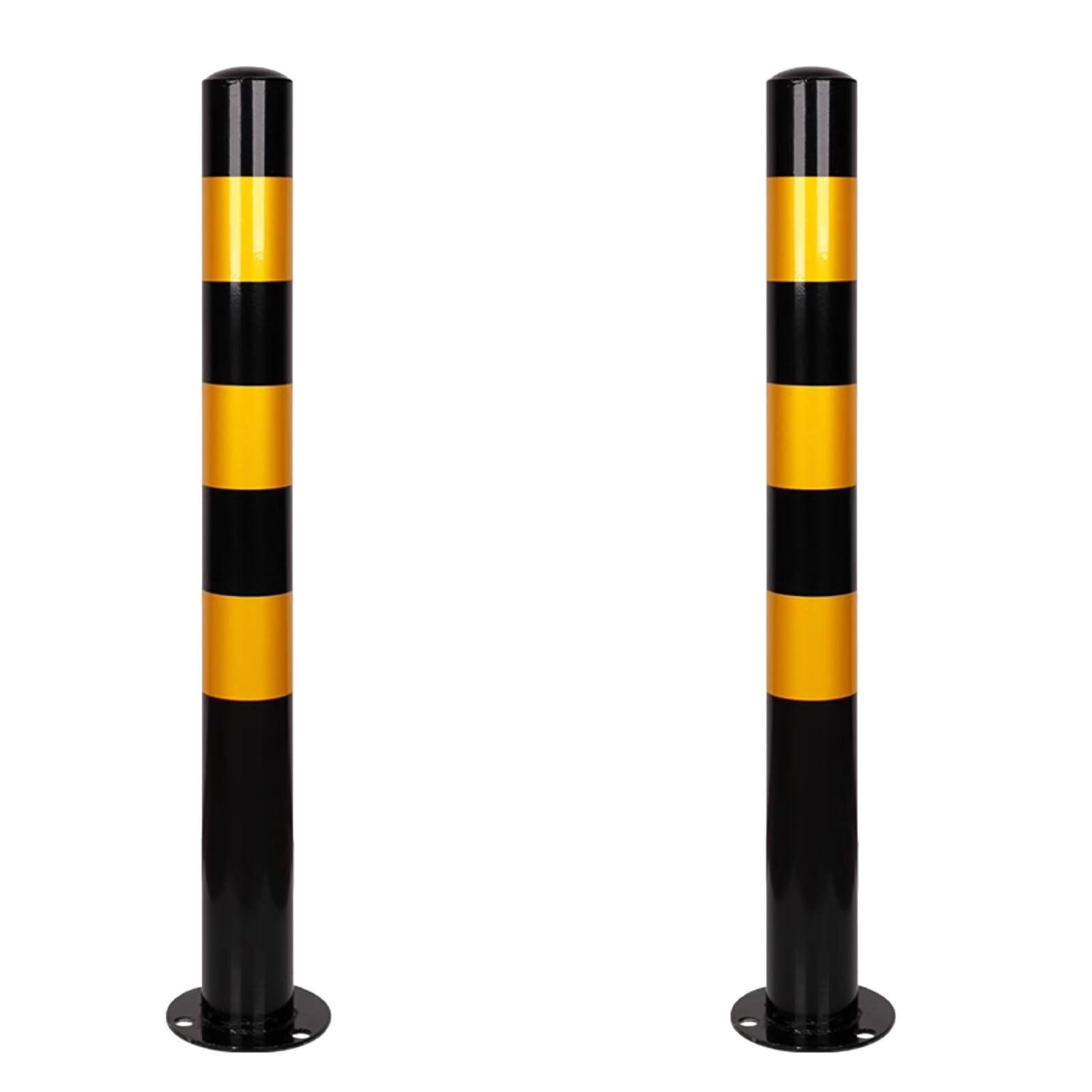 HCZKIUJY Heavy-Duty Traffic Control Barrier for Driveway and Parking Safety, In-Ground Installation, Enhanced Security Solution (Yellow)