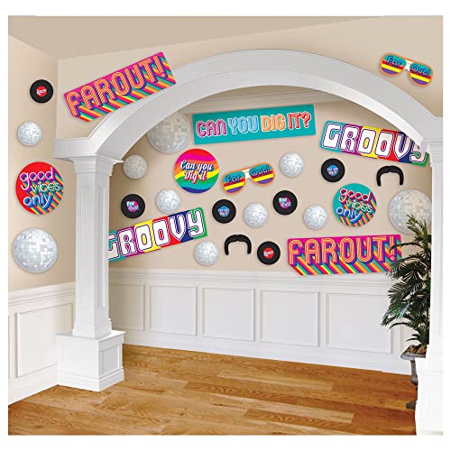 Good Vibes Mega Value Pack Cutouts - Pack of 30 | Premium Multicolor Paper Decorations For Parties, Events & Celebrations