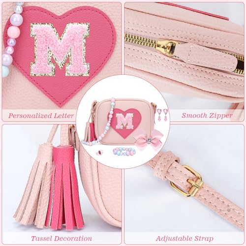Image of KKXIU Birthday Gifts for Girls Initial Toddler Purse Cute Kids Crossbody Bag