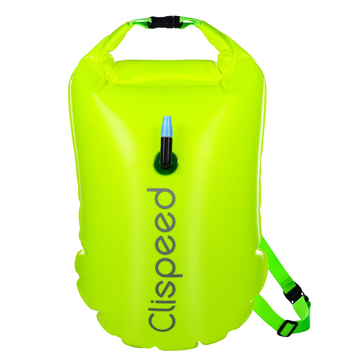 CLISPEED Swim Buoy Dry Bag 18L Inflatable Waterproof Dry Bag Swimming Buoy for Open Water Swimmers (Fluo Yellow-Green) (B087FVQZ4R) Amazon Price History, Amazon Price Tracker