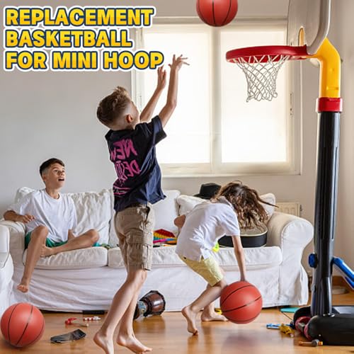 Image of 8.6 inch Water Pool Basketball Set with Pump, Replacement Ball for Basketball Hoop Trampoline, PVC Waterproof Basketballs Floating Toy for Swimming Pool Seaside, Indoor Outdoor Water Games Summer Party