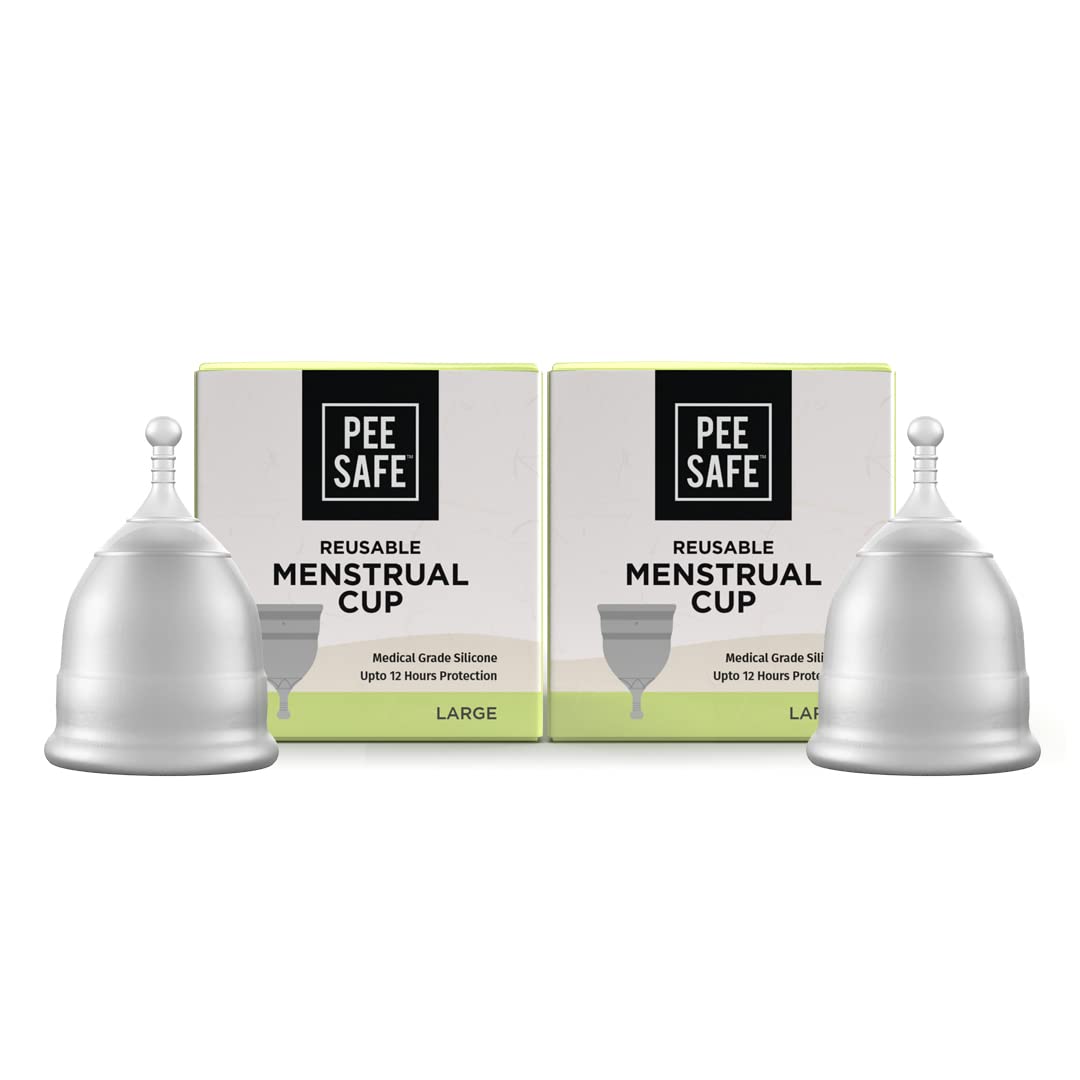 Buy Pee Safe Large Menstrual Cup Pack Of 2 Odour & Free Leakage